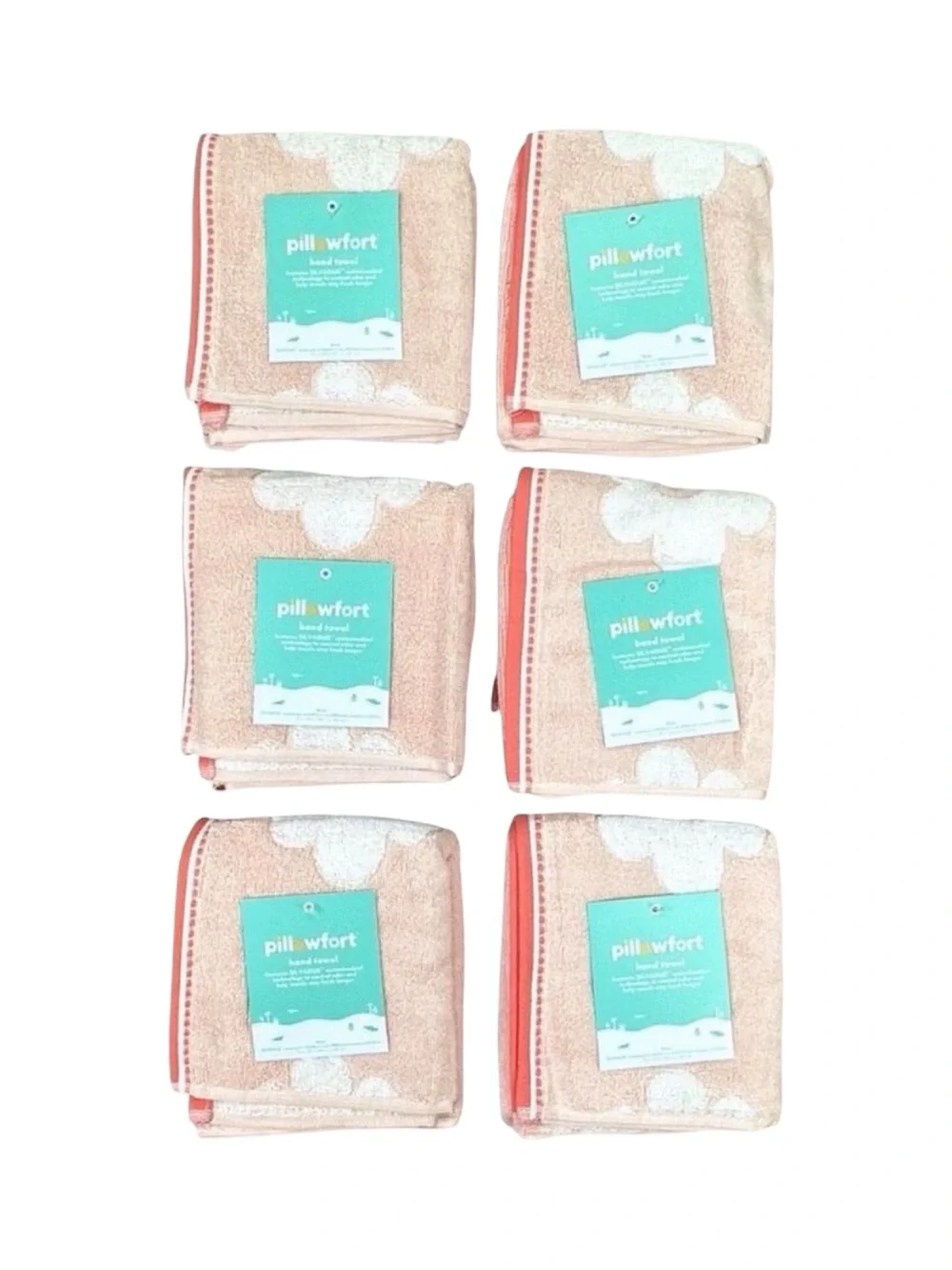 Pillowfort Flower Power Hand Towels - 6 Count - 15” x 26”